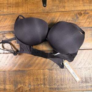 SKIMS 32C Black Onyx Ultimate Push-Up Balconette Bra NWT